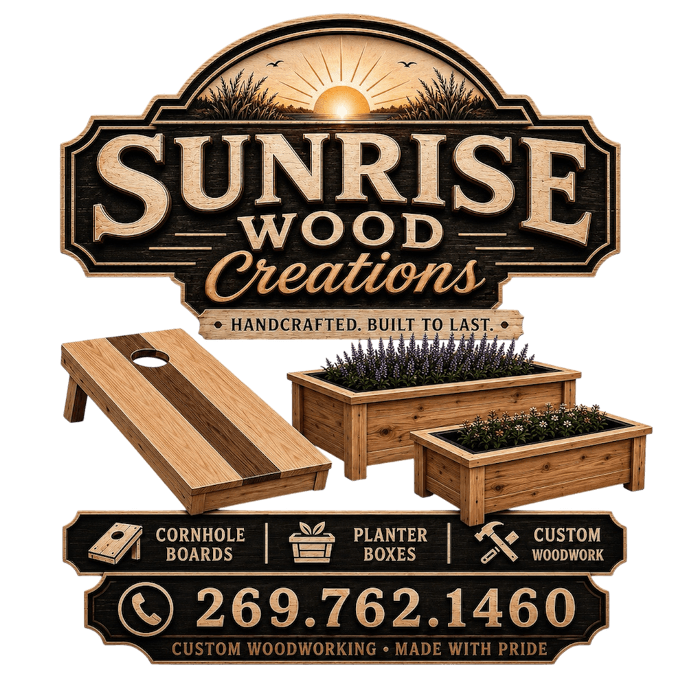 Sunrise Wood Creations — Handcrafted. Built to last.