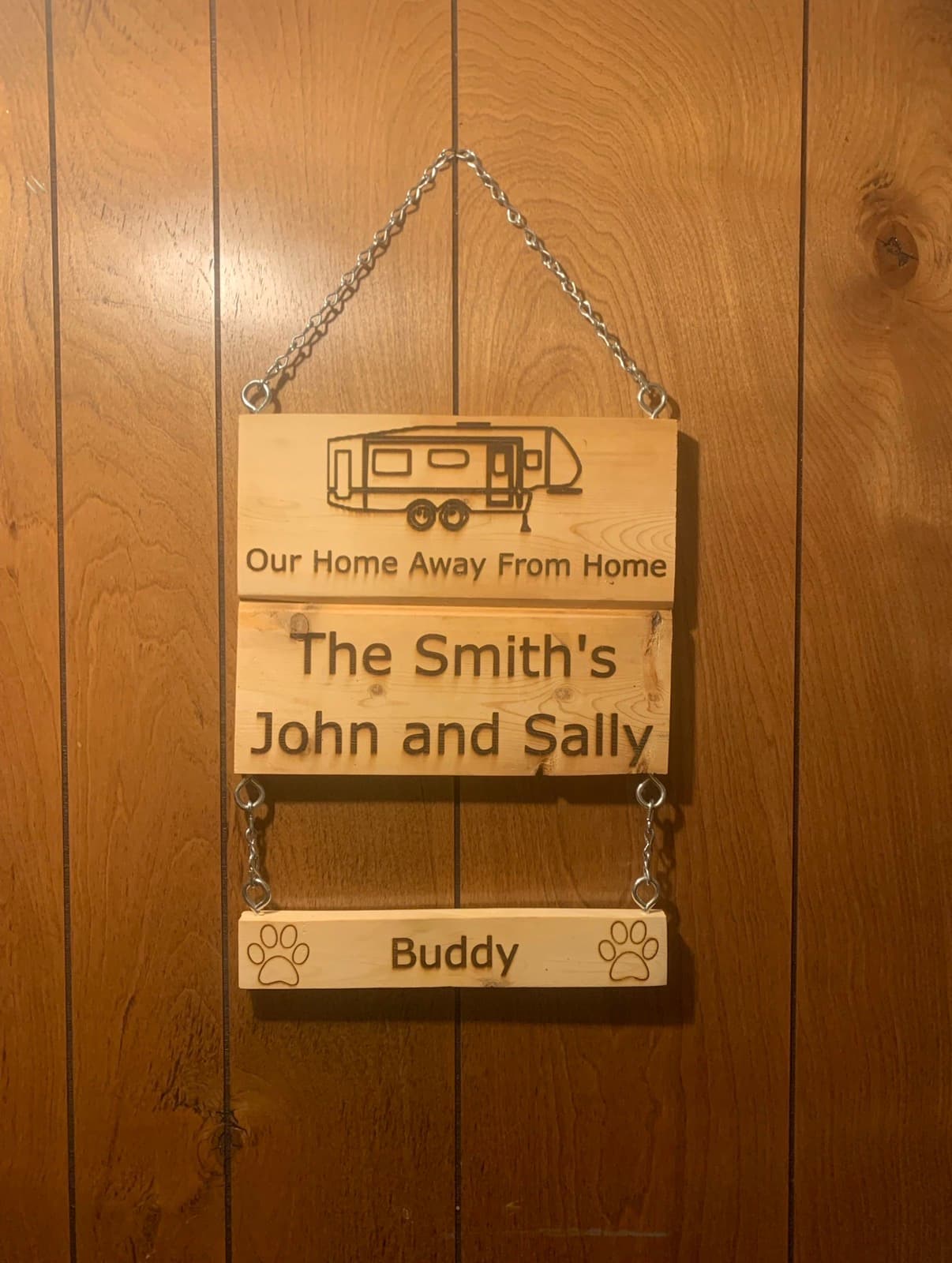 Wooden signs built by Sunrise Wood Creations